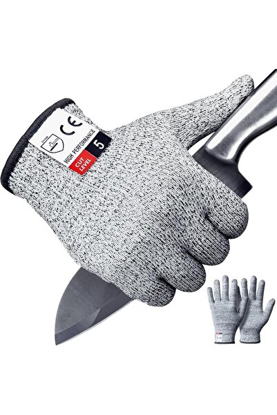 Apaffa 2PCS Cut Resistant Gloves Level 5 Protection for Kitchen, Cutting Gloves
