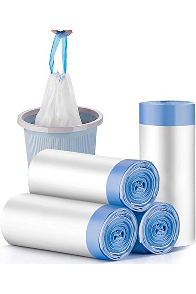 TodyJeyHo Garbage Bag Household Drawstring Thickened White Garbage Bag Closin...