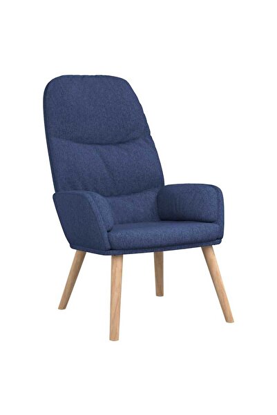 vidaxl Scaun de relaxare, albastru, material textil