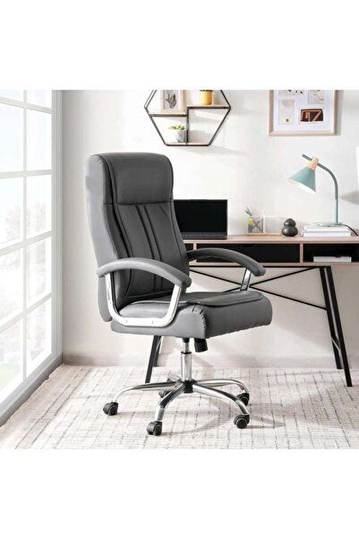 PAN HOME Malbon Office High Back Chair -grey