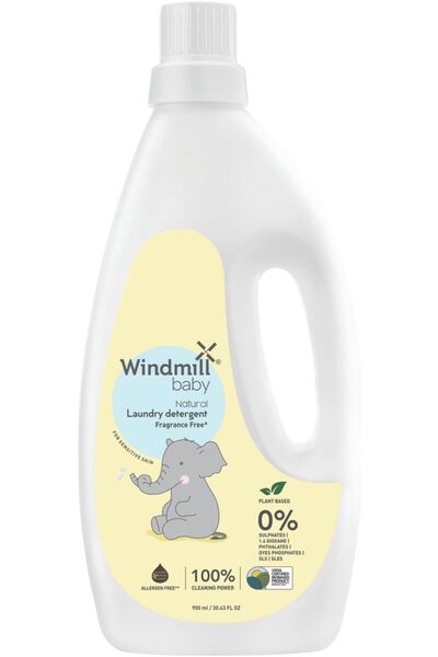 Windmill Books Windmill baby Natural Fragrance Free Laundry Detergent Liquid,...