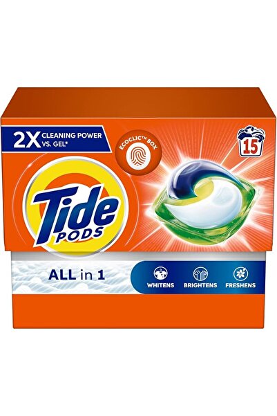 Tides Tide Original All-in-1 Pods, 15 Count Laundry Detergent Pods