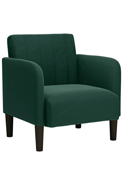 vidaxl Canapea Scaun cu cotiere Verde Inchis 54 cm Catifea