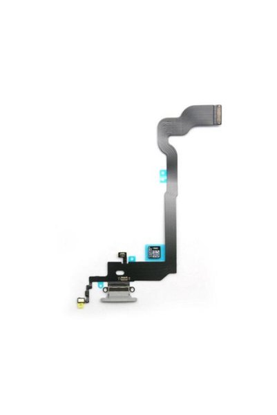 OEM Επίπεδο Καλώδιο Apple iPhone X με Επαφή Φόρτισης & Μικρόφωνο Ασημί (OEM)
