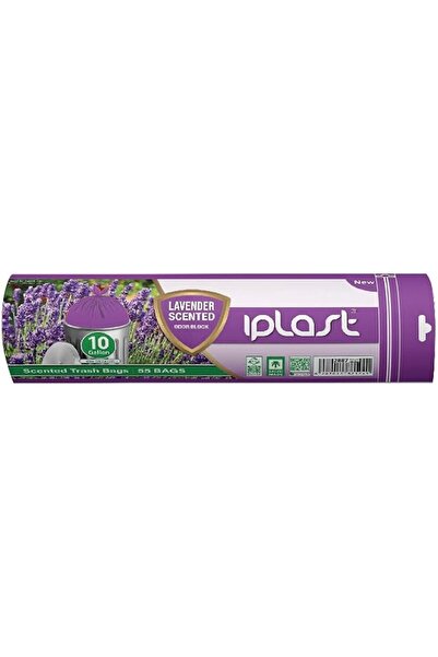 iplast iBlast:Waste Bags 10 Gallon Roll :Lavender Scent:55 Bags