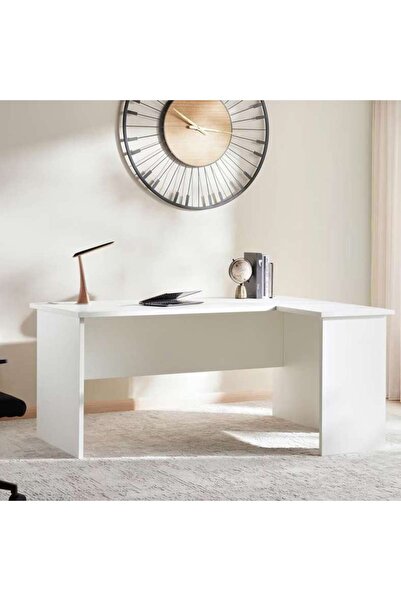 PAN HOME Solmere Office Desk Right Side Return 140cm - White