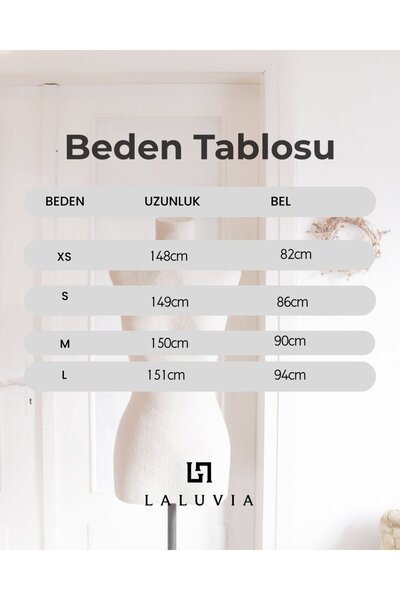 Laluvia Siyah Saten Dantelli Uzun Elbise - 4951