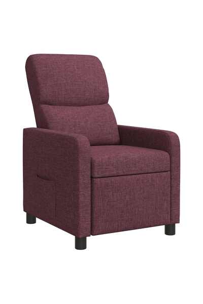 vidaxl Fotoliu reclinabil Violet Poliester