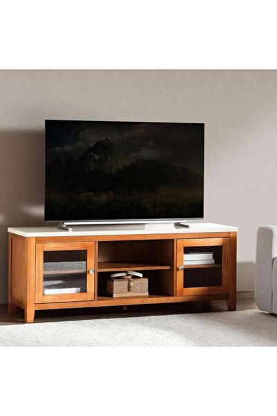 PAN HOME Ben New Tv Unit Upto 50 Inches - Beige & Brown