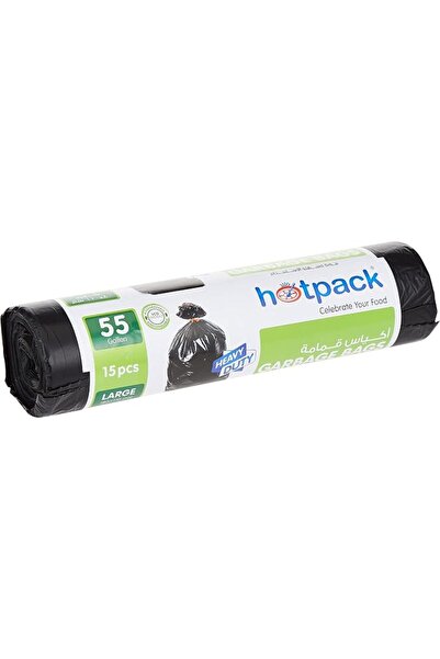 Hotpack Garbage Bag Roll, 80 x 110 cm, 15 Bags + Aluminium Foil, 25 sq. ft