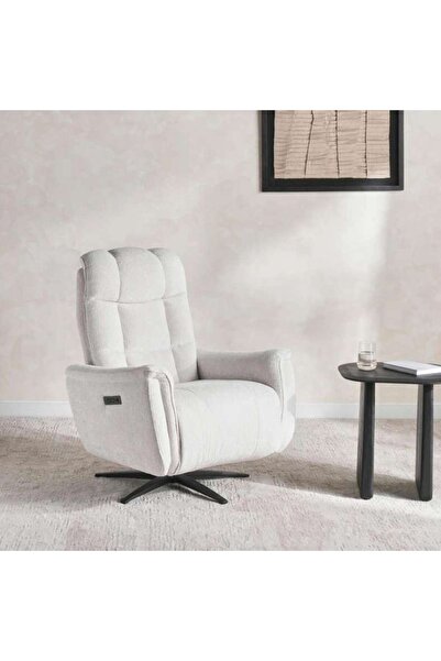 PAN HOME Cloudlet Single Seater Recliner (electric) Off White
