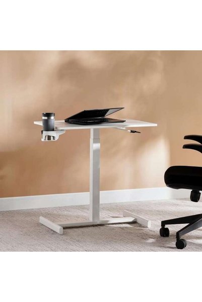 PAN HOME مكتب فانجارد القابل للتعديل - أبيض