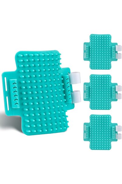 KASTWAVE 4 Pcs Cat Self Groomer, TPR Cat Face Scratcher, Adjustable Corner Gr...
