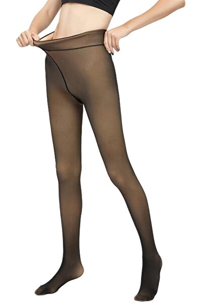 GENERAL Mitid Fleece Lined Tights Women Leggings Thermal Pantyhose Fake Trans...