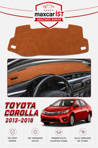 CYBERLİNE Toyota Corolla (2013-2018) Elegance Serisi Uyumlu Torpido Koruma Ör...