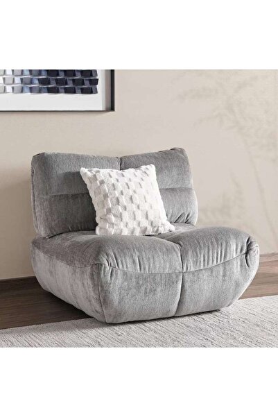 PAN HOME Macrame Armless Sofa Grey~grey
