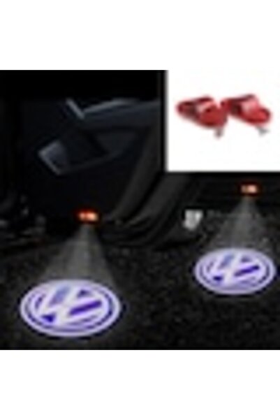 Xentech Light Set de 2 lămpi LED cu logo pentru uși VW Golf, Beetle, Touran, Polo, Caddy