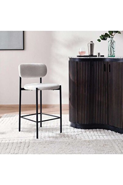 PAN HOME Toro Bar Chair - White Black