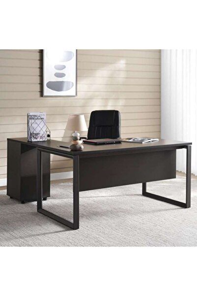 PAN HOME Navas Office Desk - 160cm - Black