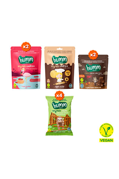 Humm Organic Organik Tatlı & Tuzlu Okul Çantası Atıştırmalık Paketi - 9 Adet(...