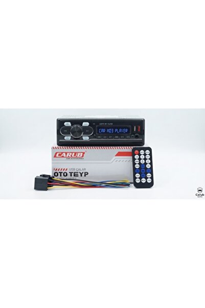 Carub Çift USB Girişli Hızlı Şarj Destekli Bluetooth Oto Teyp Araç MP3 Çalar ...