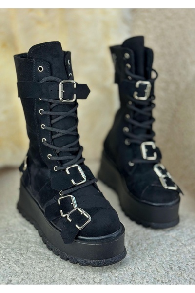 Tress Fashion Γυναικείες μπότες / Μακριές i-Saga Μαύρες PN