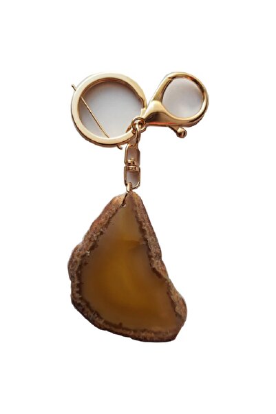 HOPE R Agate crystal key Keychain for Ascendant or natal Sun in Taurus