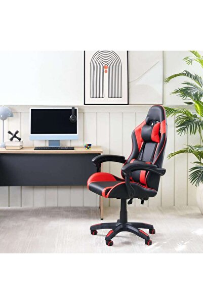 PAN HOME Rockstar Gaming Chair -red And Black Black