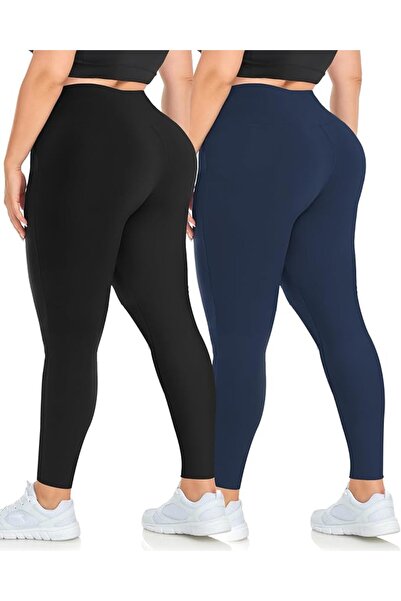 GENERAL بنطلون ليجنز MOREFEEL للنساء مقاس كبير - مرن للغاية - مقاس X-Large-4X...