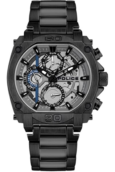 Police Norwood Analogue Black Case, Grey Dial And Black Watch For Men - PL 15...