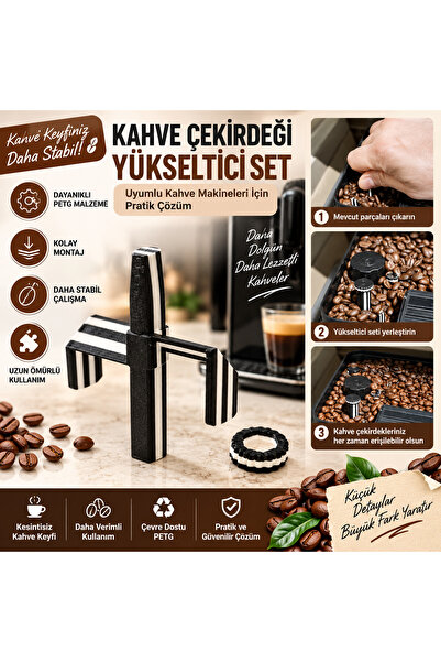 Philips LatteGo Uyumlu Kahve Çekirdeği Haznesi Yükseltici Aparat PETG Yedek Parça