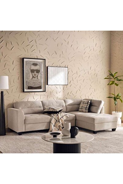 PAN HOME Abigell Corner Sofa Set - Grey