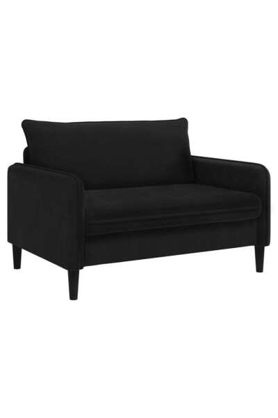vidaxl Fotoliu XXL Negru Catifea