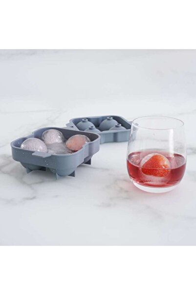 PAN HOME Montal 4 Compartment Ice Mold - Grey