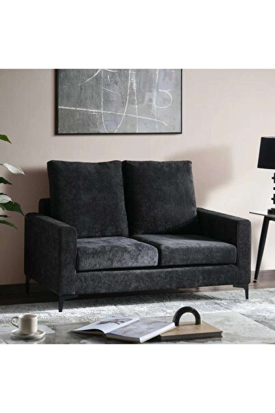 PAN HOME Budapest 2-seater Sofa -dark Grey