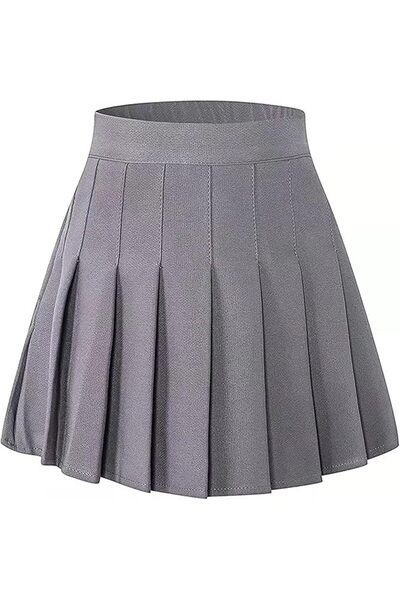 jaffiust Women's Girls High Waist Pleated Tennis Skirt School A-Line Crockery...