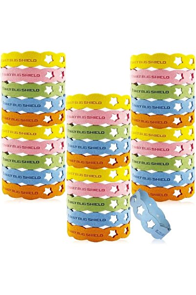 KASTWAVE Mosquito Repellent Bracelets, 30 Pack DEET-Free Microfiber Mosquito ...