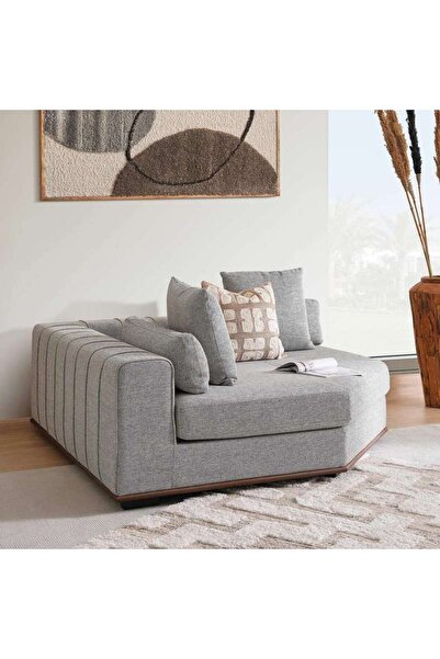 PAN HOME Monro Corner Sofa ( Big)- Dark Grey