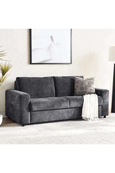 PAN HOME Citycurl Sofa Bed - Dark Grey
