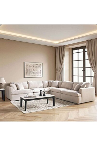 PAN HOME Demarcus Corner Sofa Set