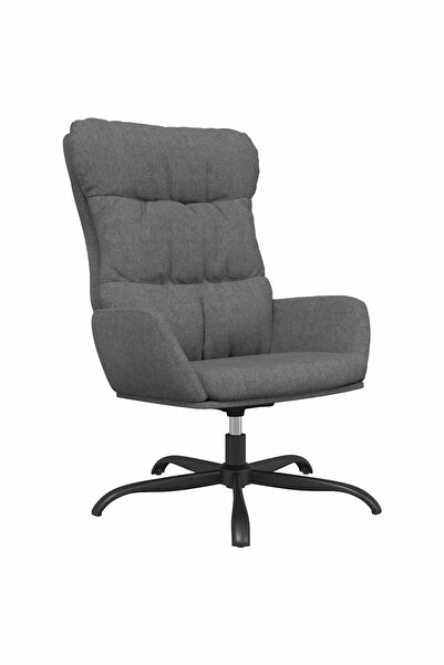 vidaxl Scaun de relaxare, gri deschis, material textil