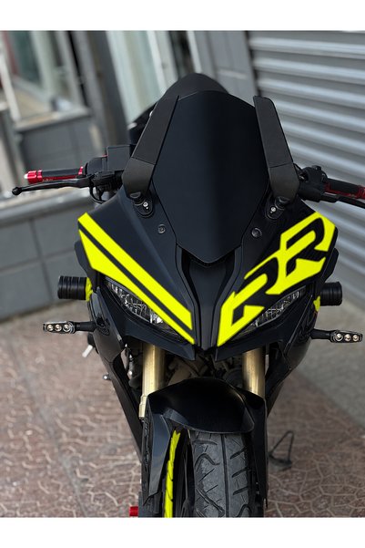 Banxtre RKS SRK 125 ve SRK 250 Uyumlu Racing RR Kafa Çizgili 3 Parça Kafa Det...