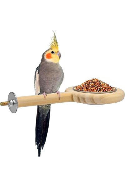 Yelajoy Bird Perch Feeder, Parrot Feeding Cup with Cage Food Dish Holder, Rem...