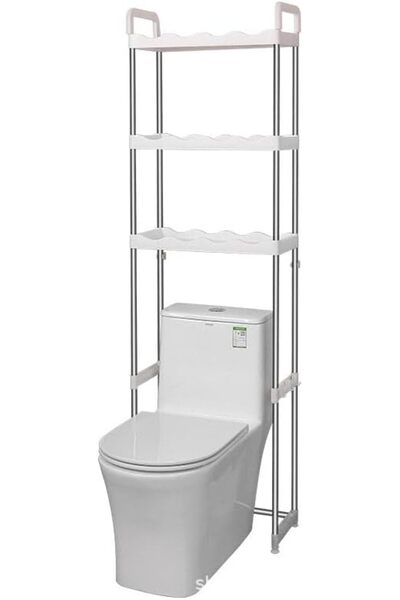 GENERAL Villana 3-Tier Over-The-Toilet Storage Rack, Space-Saving Metal Bathr...