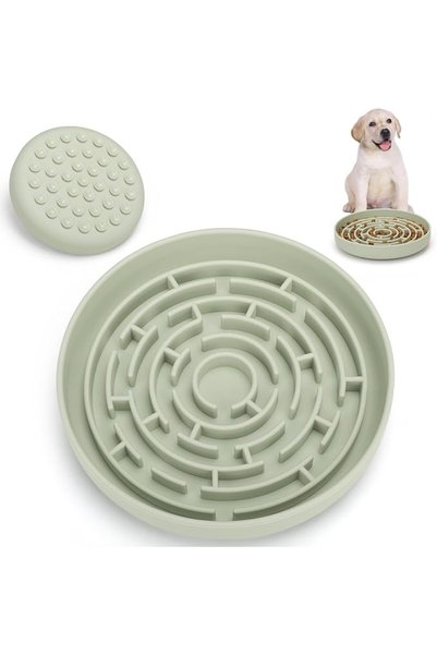 NALACAL Slow Feeder Dog Bowls Silicone, Maze Food Suction Bowl Feeders, Anti-...
