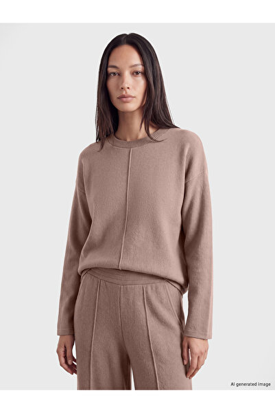 LC Waikiki Γυναικείο T-shirt oversize με στρογγυλή λαιμόκοψη