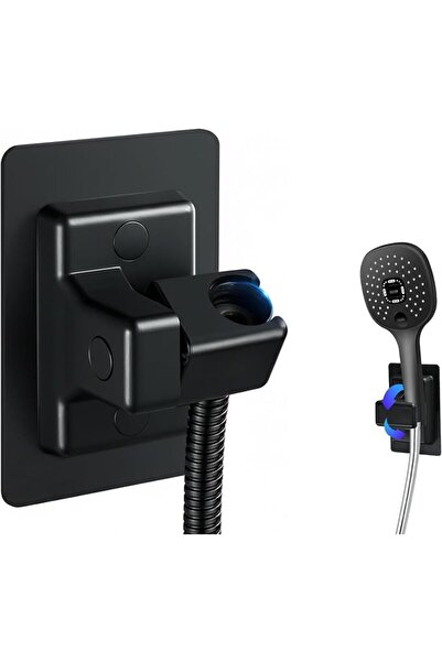 Generic Handheld Shower Head Holder Wall Mount, 360° Adjustable Black Shower ...