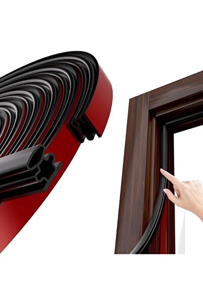 Beynant Weather Stripping, Black D-Shaped Rubber Seal Strip for Doors/Windows...