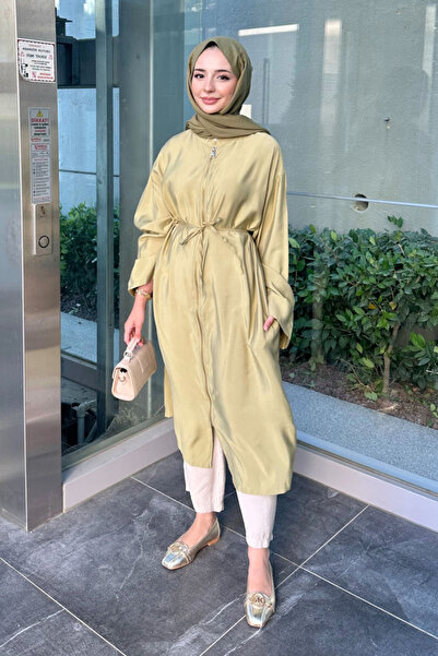 Ovn. Callen Lace-Up Zippered Tunic - Green