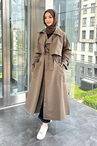 Ovn. Ash Epaulette Trench Coat - Earth